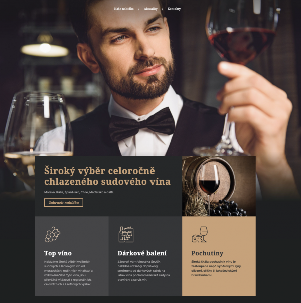 web vinoteka